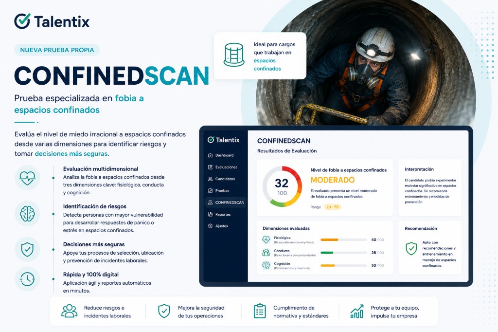 Promoción CONFINEDSCAN: prueba propia de fobia a espacios confinados con informe multidimensional
